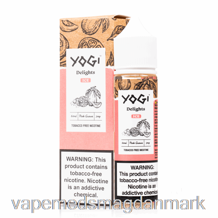 Engangs Vape Danmark Pink Guava Is - Yogi Delights - 60ml 3mg